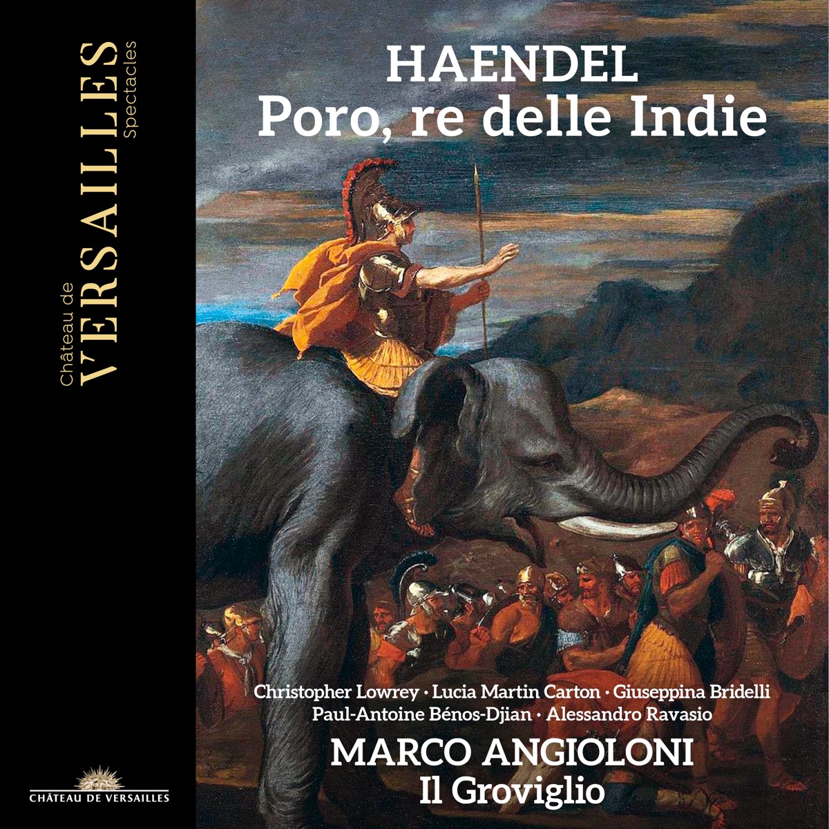 Handel: Poro, re delle Indie by Marco Angioloni, Ensemble Il Groviglio, Christopher Lowrey, Paul-Antoine Bénos-Djian, Alessandro Ravasio, Giuseppina Bridelli & Lucía Martín Cartón album cover