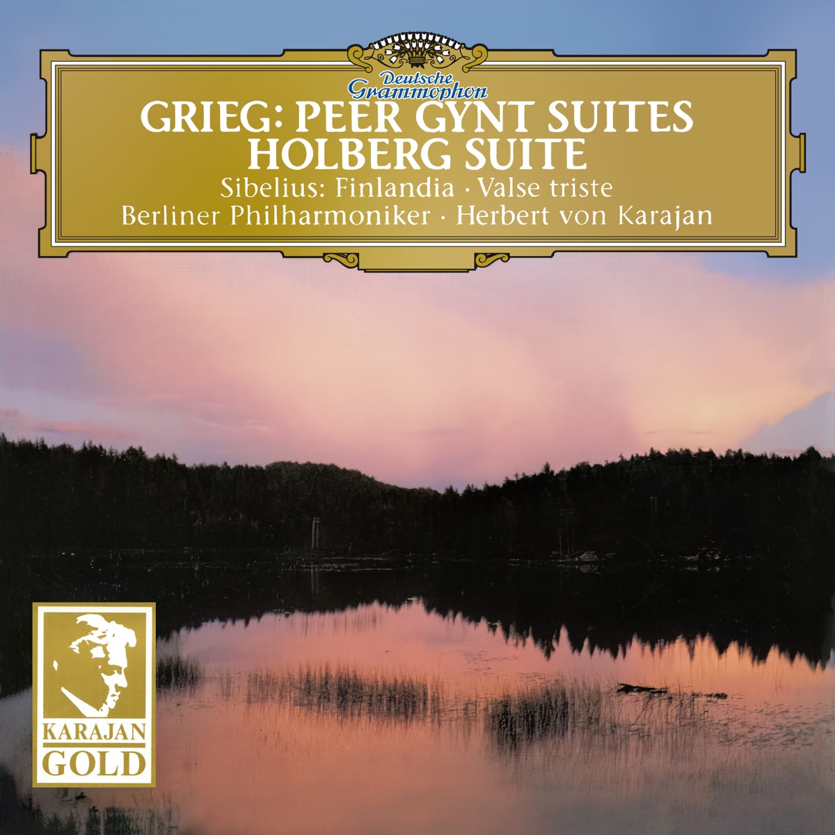 Grieg: Peer Gynt Suites & Sibelius: Valse Triste by Berlin Philharmonic & Herbert von Karajan album cover