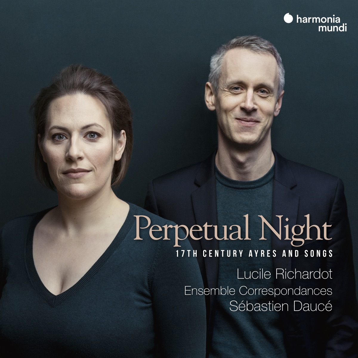 Perpetual Night: 17th Century Airs and Songs by Ensemble Correspondances, Sébastien Daucé & Lucile Richardot album cover
