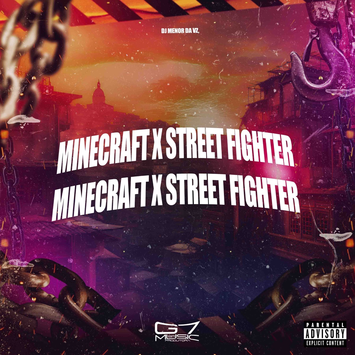 Minecraft X Street Fighter - Single by DJ MENOR DA VZ & Mc Brunyn album cover