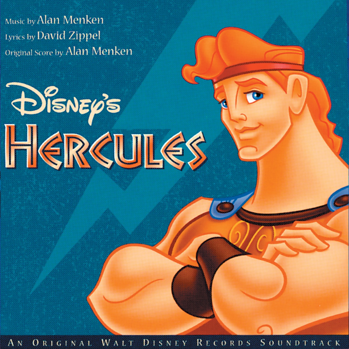 Hercules (Original Motion Picture Soundtrack) by Alan Menken, David Zippel, Roger Bart, Susan Egan & Danny DeVito album cover