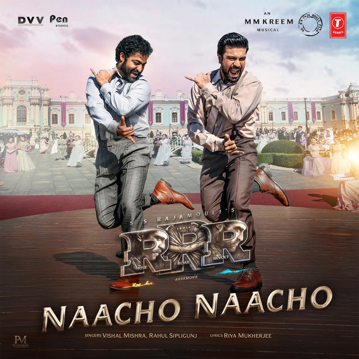 Naacho Naacho (From "RRR") - Single by Vishal Mishra, Rahul Sipligunj & M.M. Kreem album cover