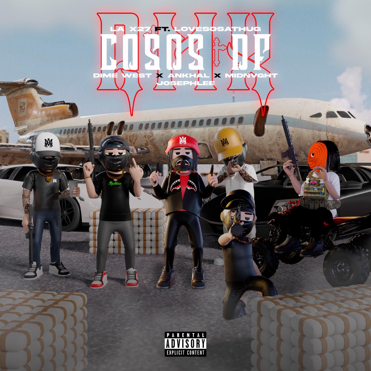 Cosos DF (feat. SosaThug, Josephlee & Midnvght) - Single by LA X27 album cover