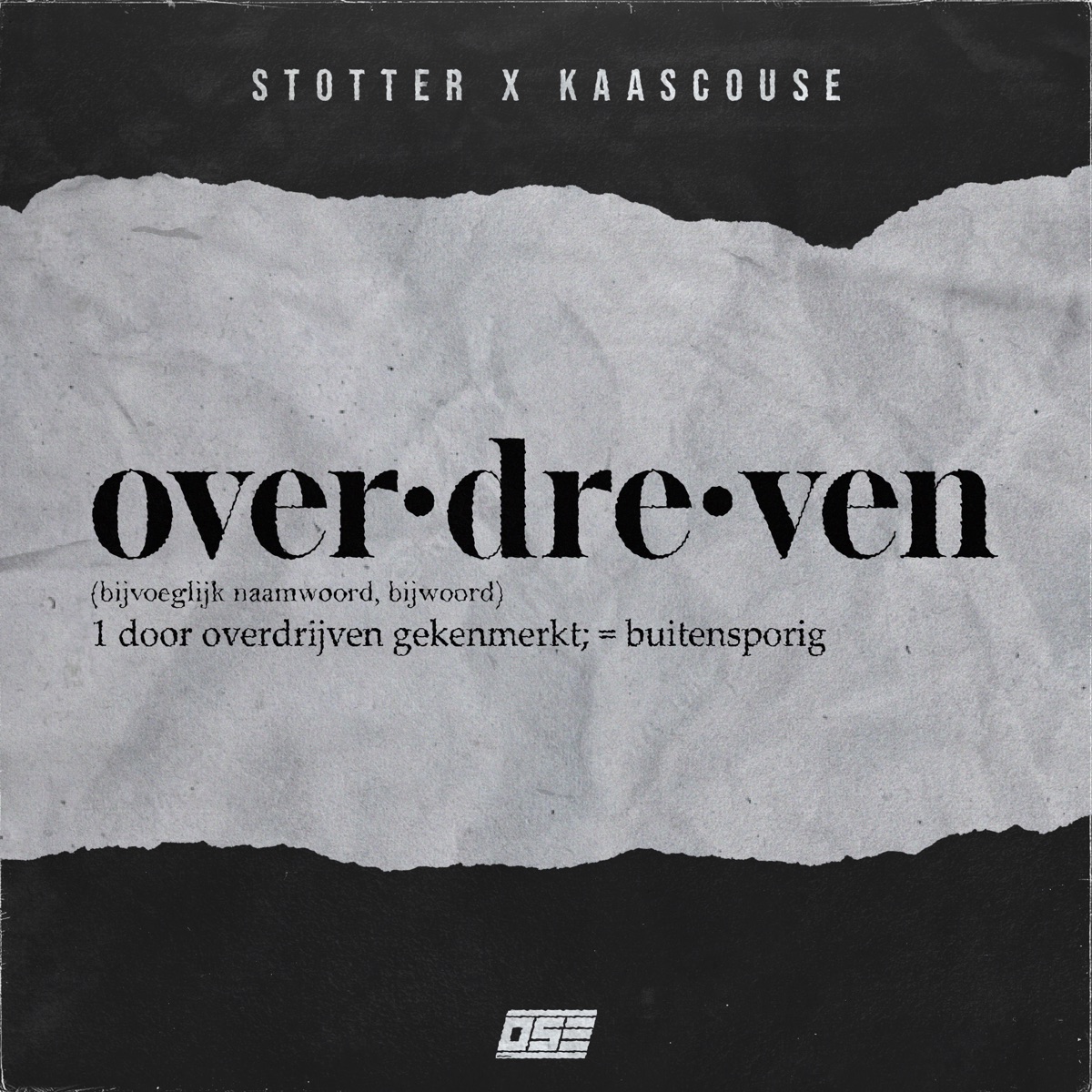 Overdreven - Single by Stotter & Kaascouse album cover