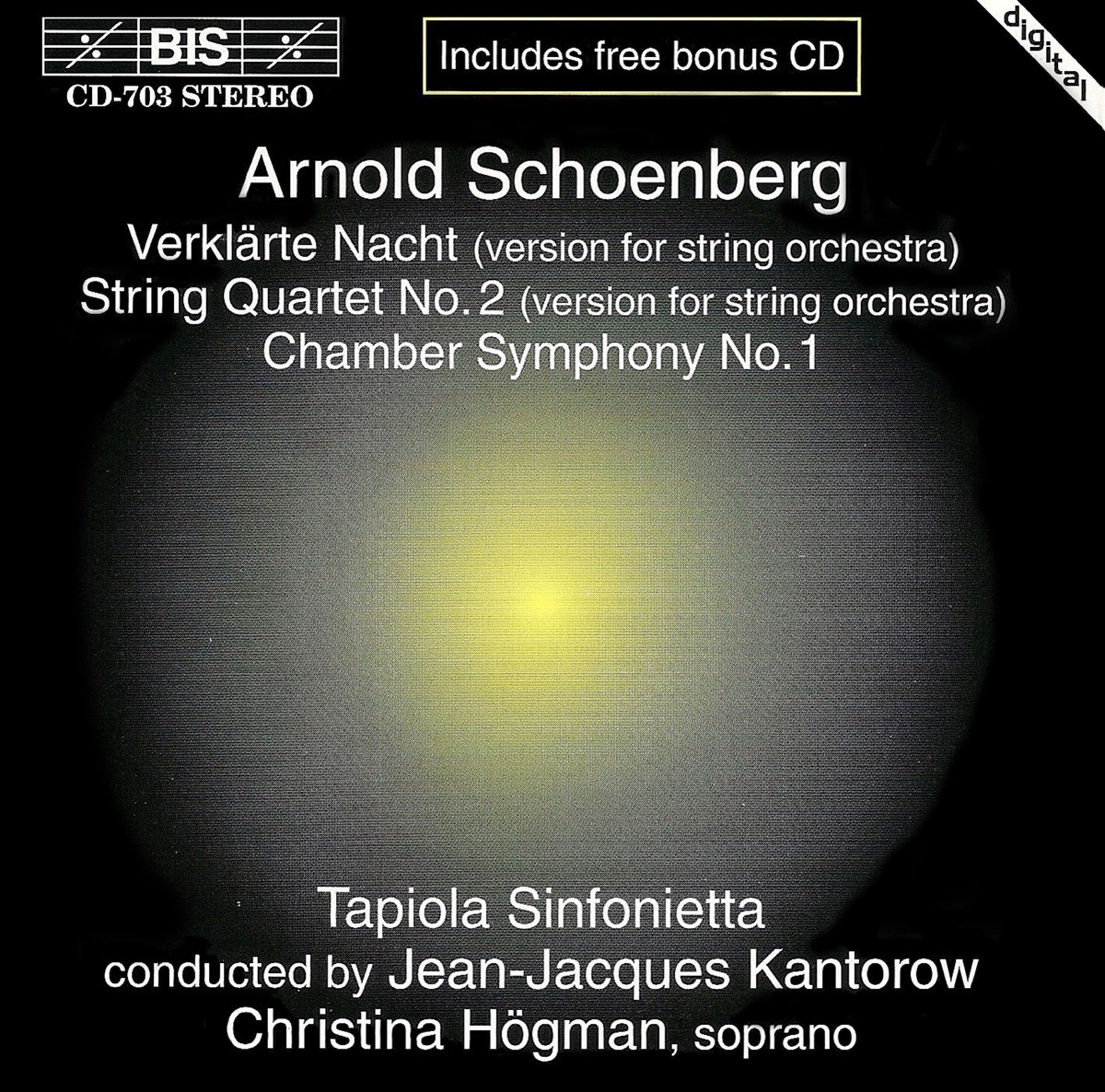Schoenberg: Verklarte Nacht - String Quartet No. 2 - Chamber Symphony No. 1 by Christina Högman, Tapiola Sinfonietta & Jean-Jacques Kantorow album cover