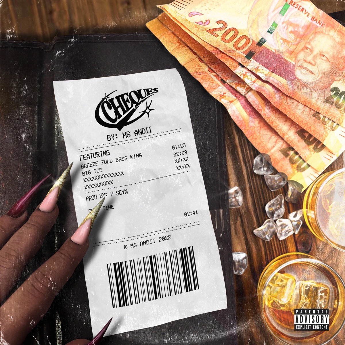 CHEQUES (feat. Breeze Zulu Bass King & BIG ICE) - Single by Ms Andii album cover