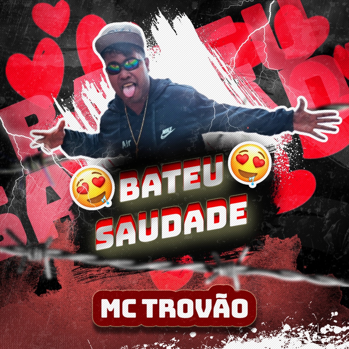 Bateu Saudade - Single by MC Trovão album cover