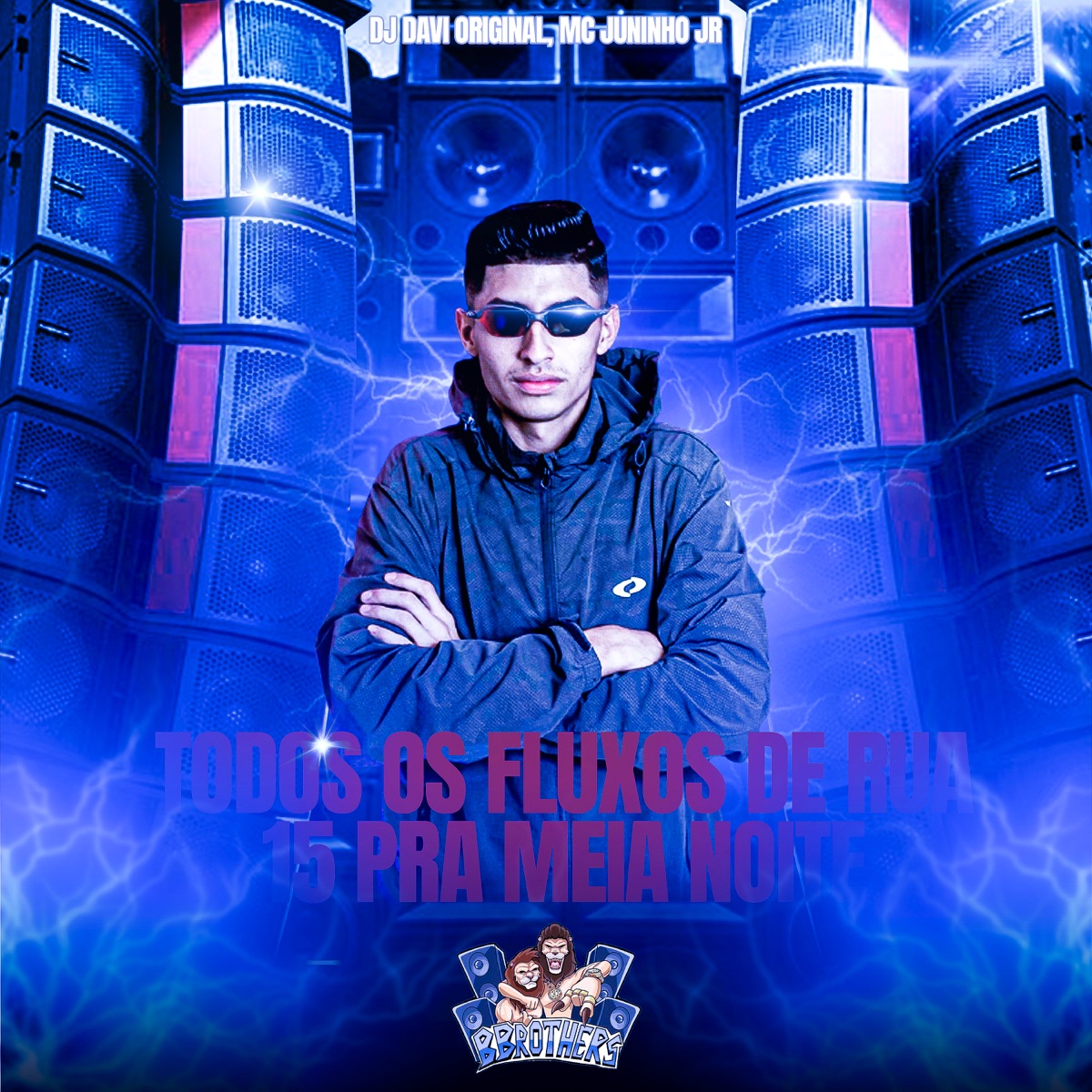 Todos os Fluxos de Rua - 15 pra Meia Noite - Single by DJ DAVI ORIGINAL & MC JUNINHO JR album cover