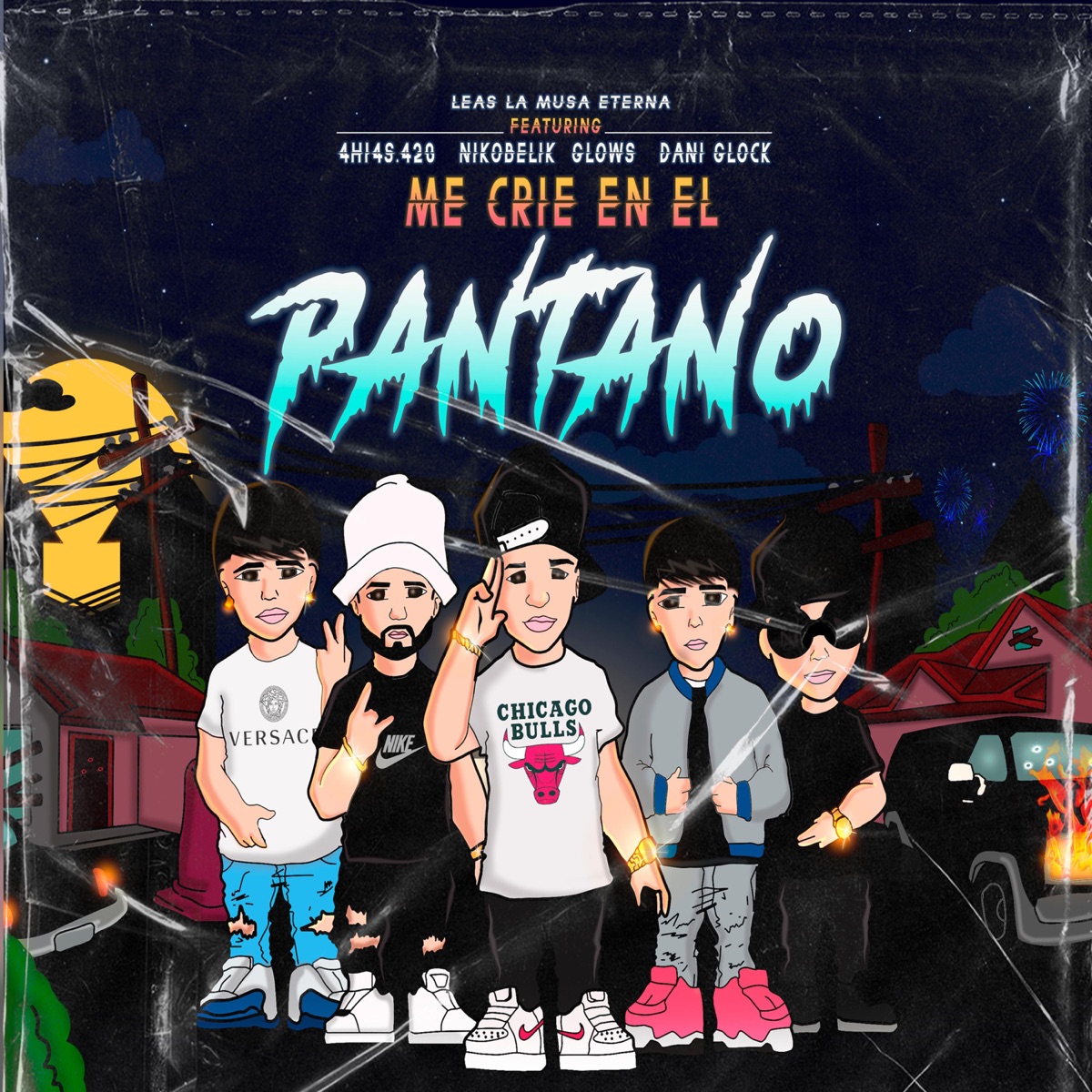 me crié en el pantano (feat. leas la musa eterna, Ahias 420, El glows & dani glock) - Single by Nikobelik album cover