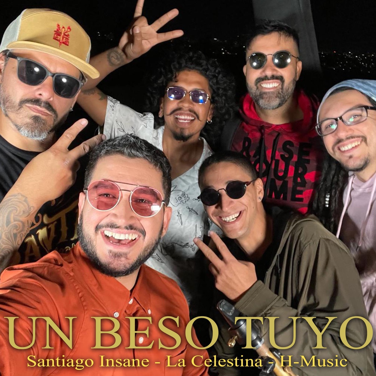 Un Beso Tuyo - Single by Santiago Insane, La Celestina & H - Music album cover