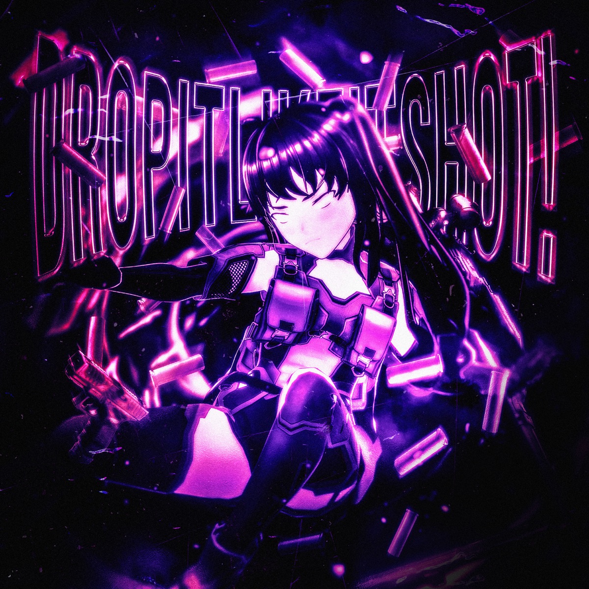 dropitlikeitshot! - Single by SADFRIENDD, Slowboy & Crazy Mano album cover