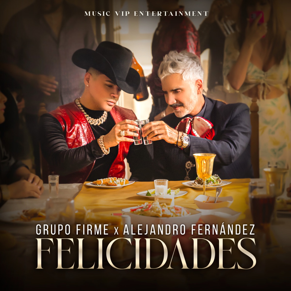 Felicidades - Single by Grupo Firme & Alejandro Fernández album cover
