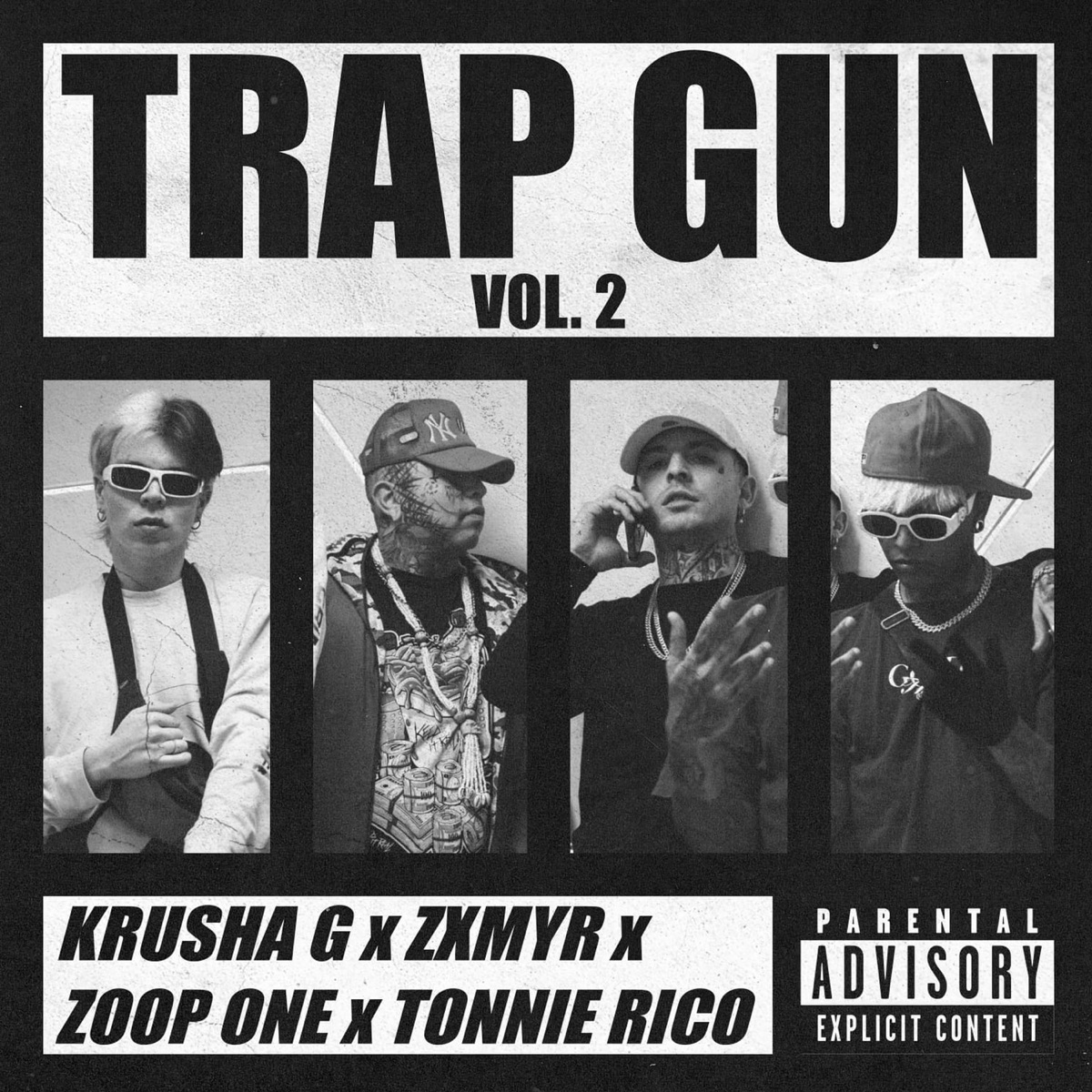 Trap Gun, Vol. 2 (feat. Tonnie Rico) - Single by Krusha G, Zxmyr & Zoop One album cover