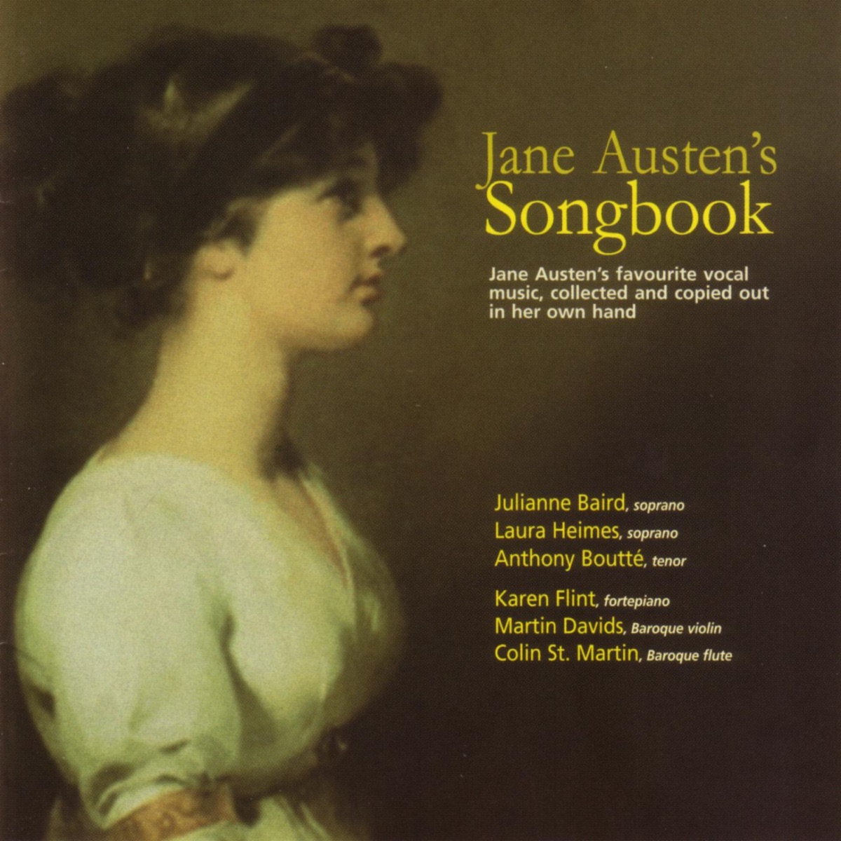 Jane Austen's Songbook (Jane Austen's Favourite Vocal Music) by Julianne Baird album cover