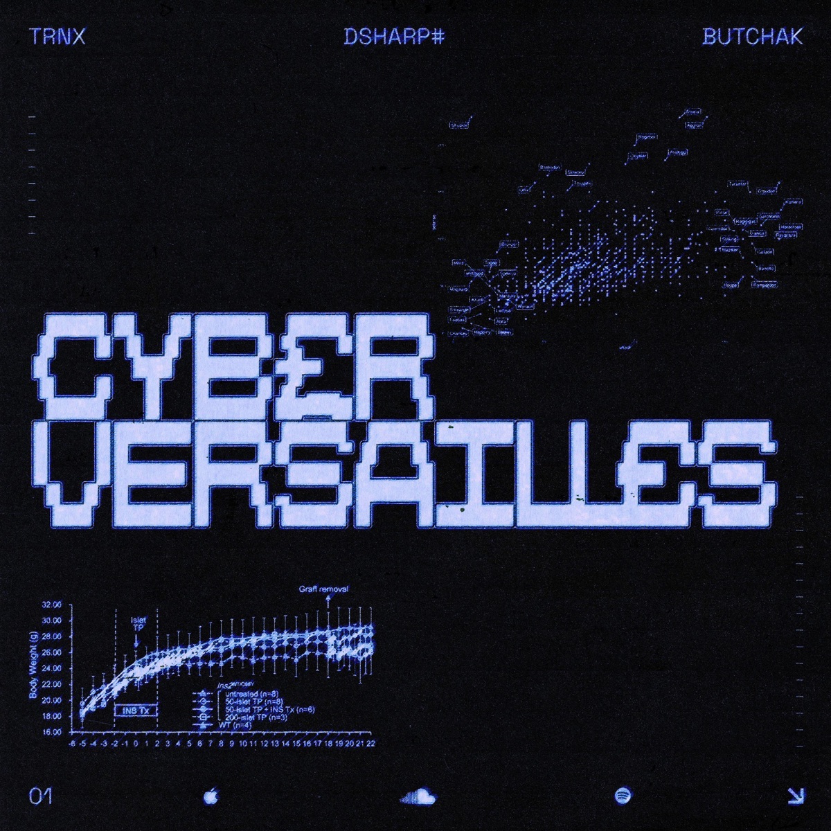 CYBER VERSAILLES (feat. DSharp# & Butchak) - Single by TRNX album cover