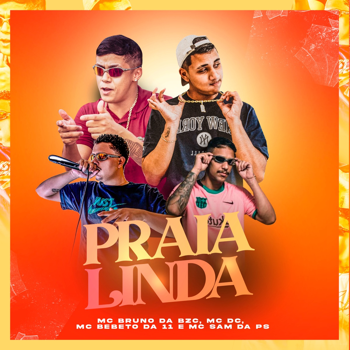 Praia Linda - Single by Mc Bruno da Bzc, MC DC, MC Sam Da PS & MC Bebeto Da 11 album cover