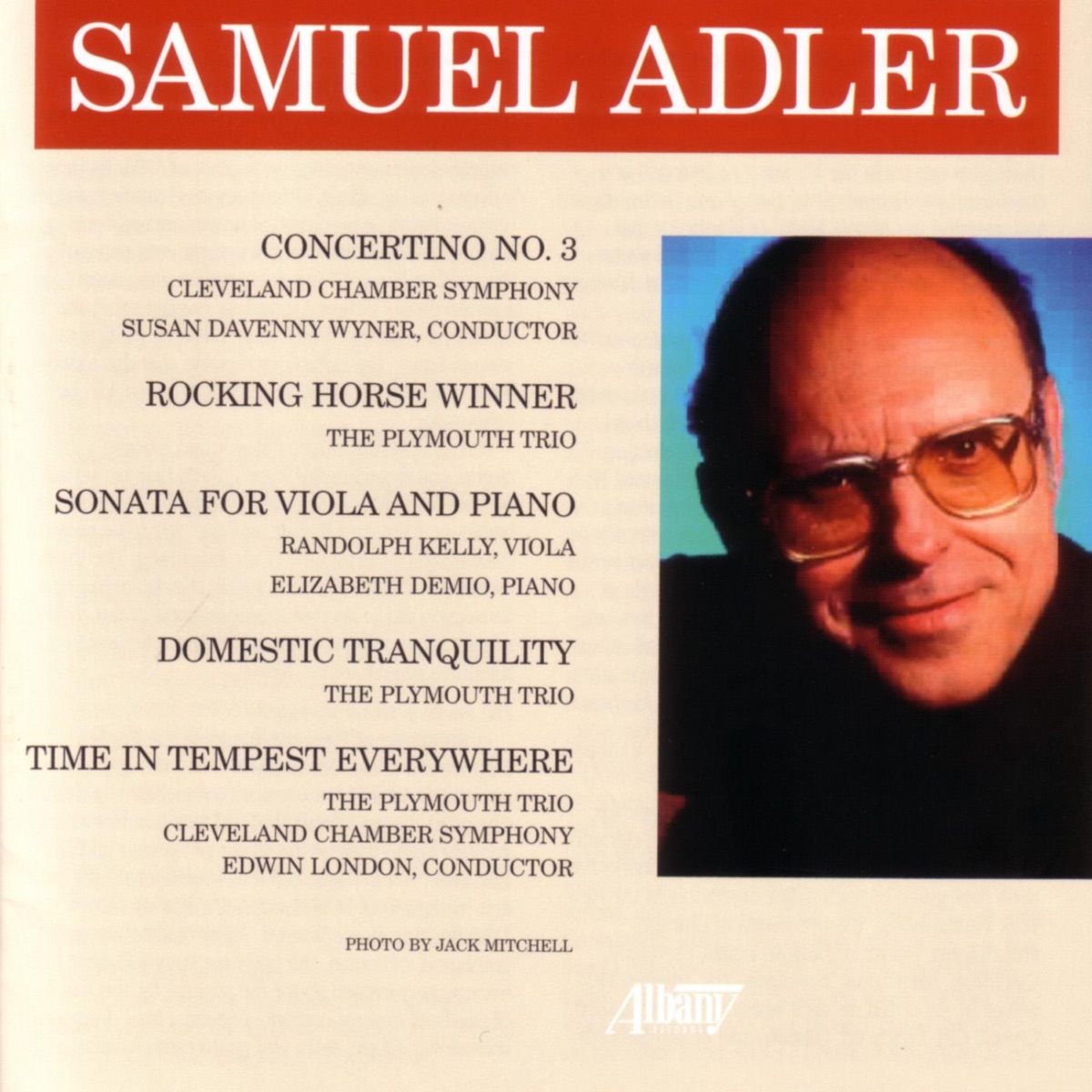 Adler: Chamber Works by The Plymouth Trio album cover