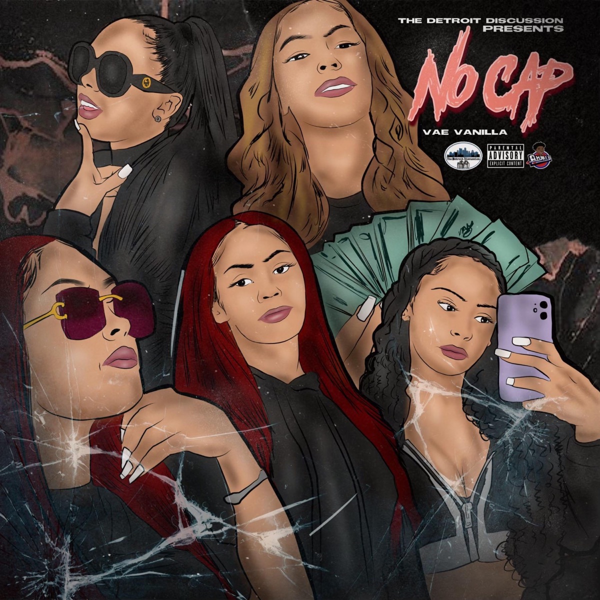 No Cap (feat. Vae Vanilla) - Single by The Detroit Discussion album cover