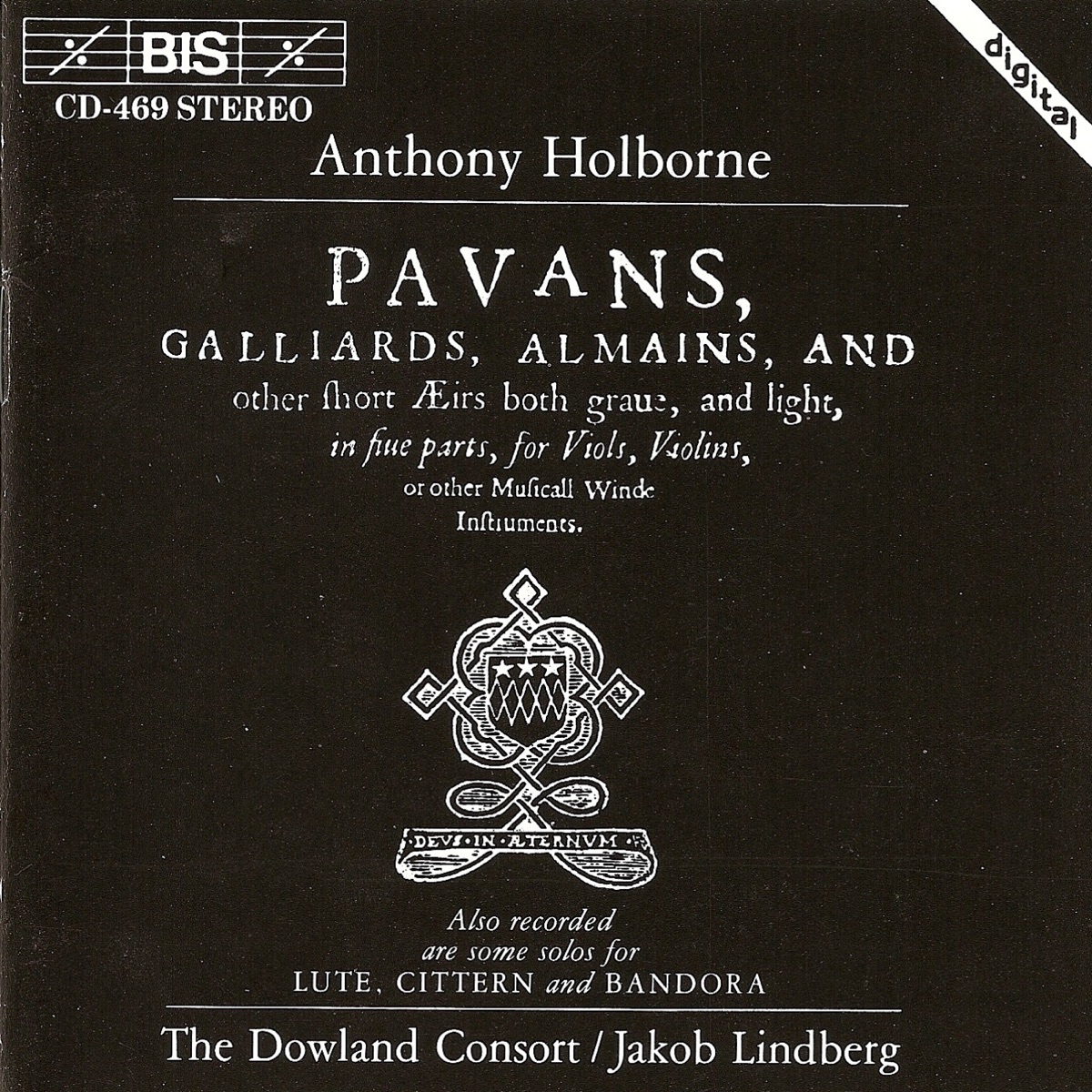 Holborne: Pavans, Galliards, Almains, and Other Short Airs (Selections) by Jakob Lindberg & Dowland Consort album cover