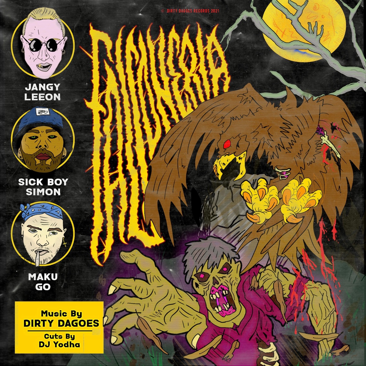 Falconeria Freestyle (feat. Sick Boy Simon, Jangy Leeon, Maku Go & Yodha) - Single by Dirty Dagoes album cover
