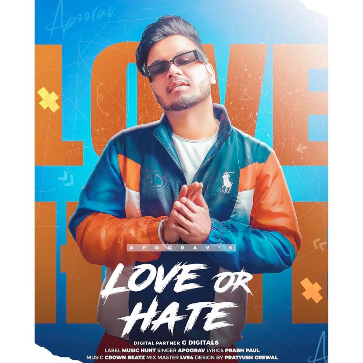 Love or Hate - Single by Apoorav album cover