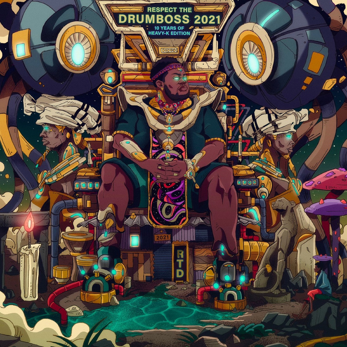 Respect The Drumboss 2021, Part 1 (10 Years Of Heavy-K Edition) by Heavy-K album cover