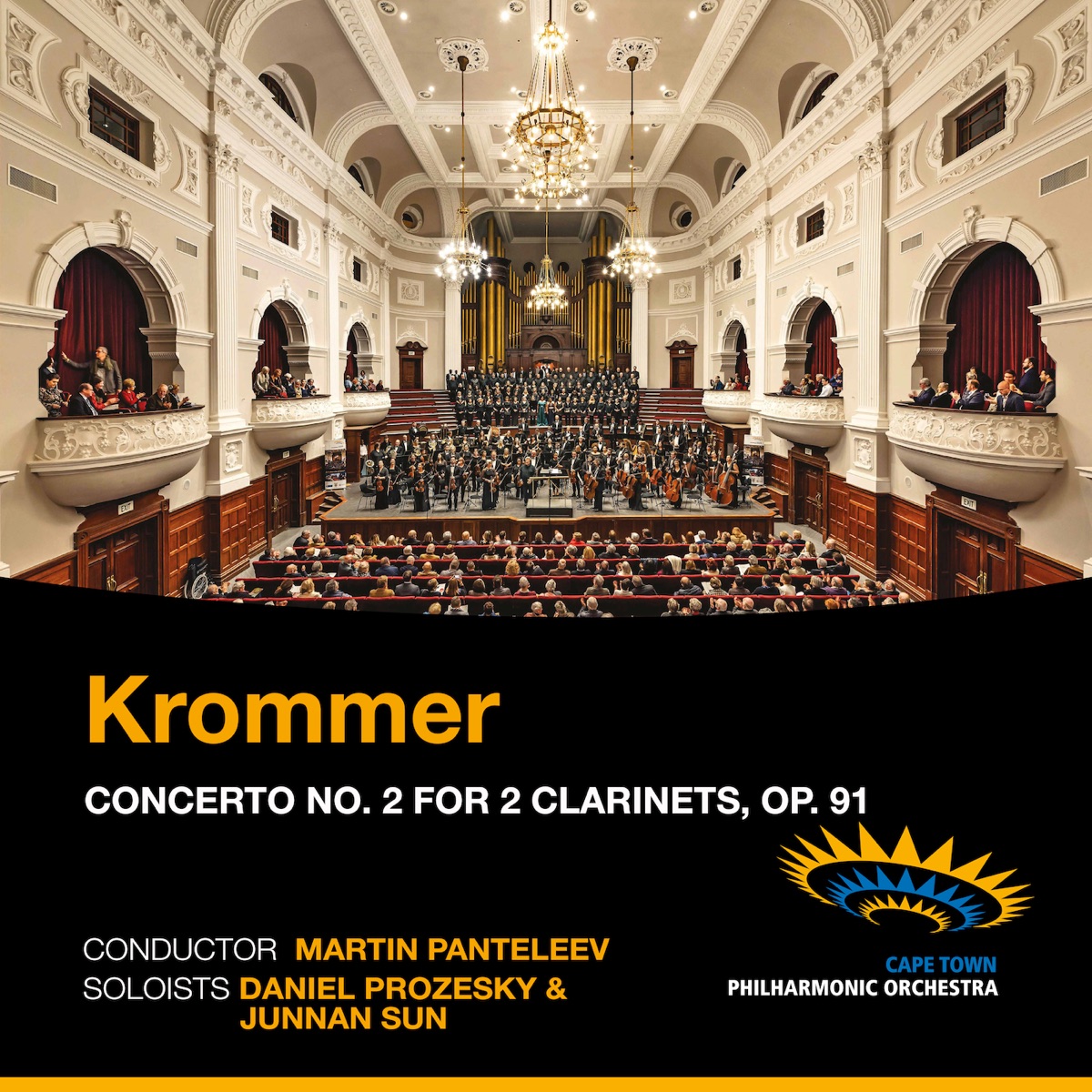 Krommer: Concerto No. 2 for 2 Clarinets, Op. 91 (Live) - EP by Cape Town Philharmonic Orchestra album cover