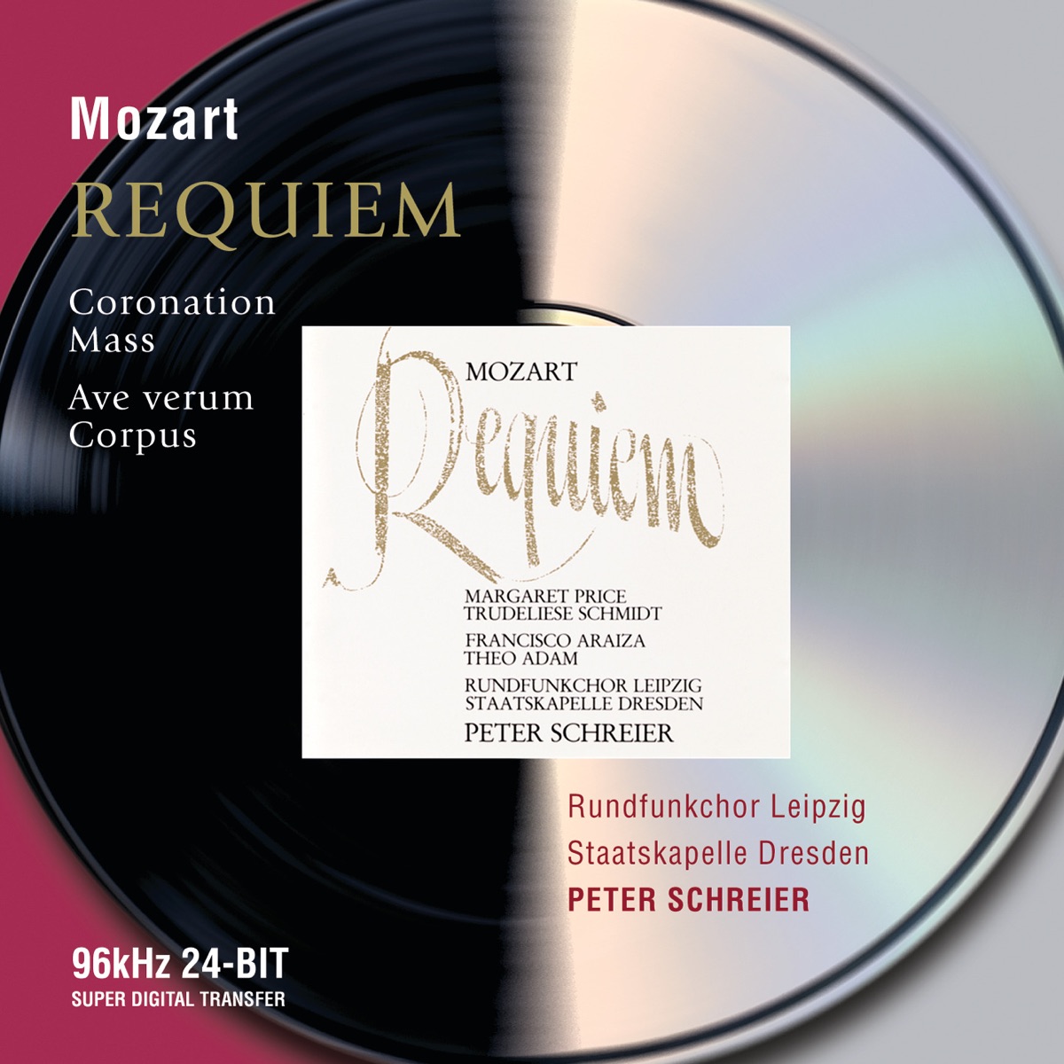 Mozart: Requiem Mass, Coronation Mass & Ave Verum Corpus by Theo Adam, MDR-Rundfunkchor & Staatskapelle Dresden album cover