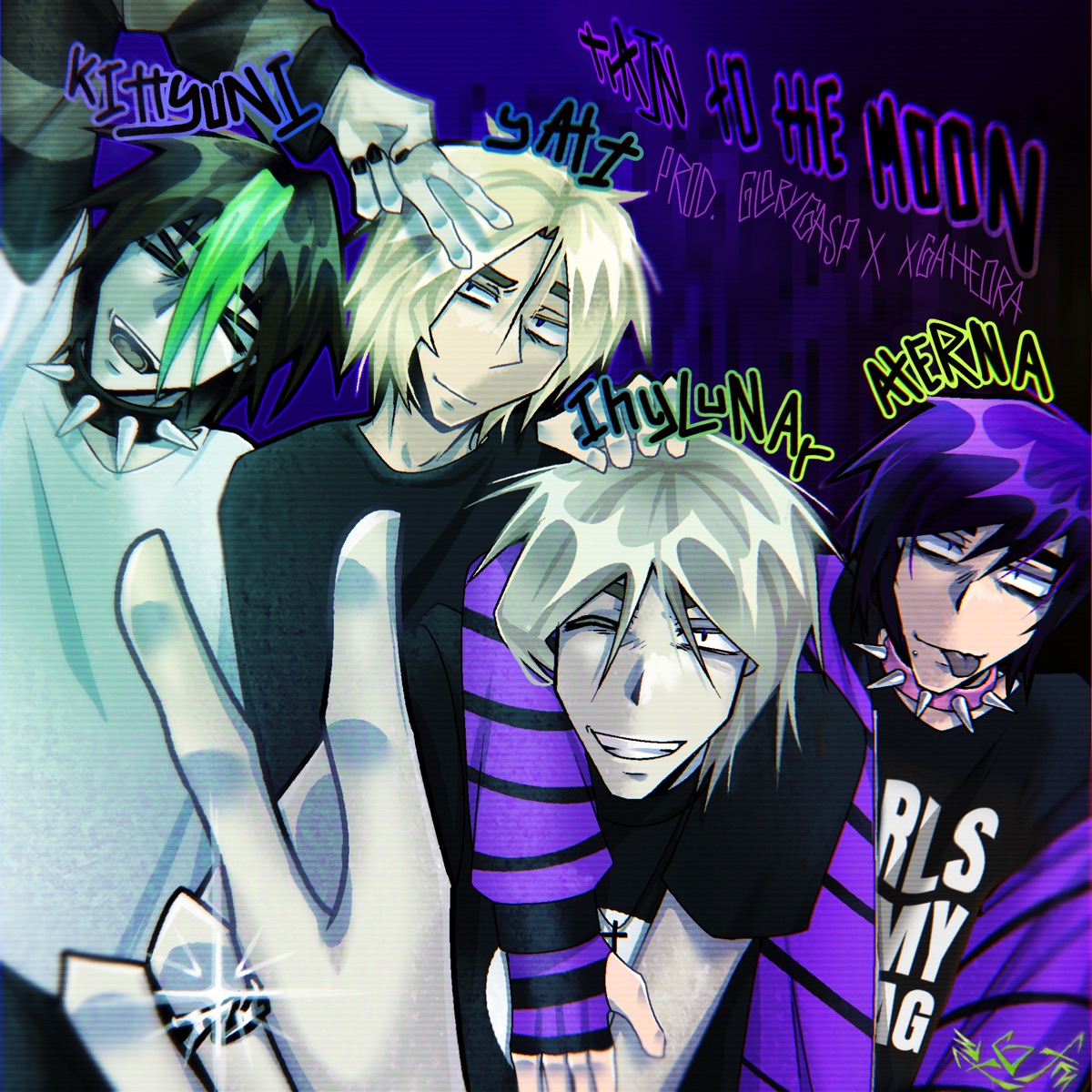 Train To the Moon (feat. Aterna) - Single by ihylunar, yati & k1ttyuni album cover