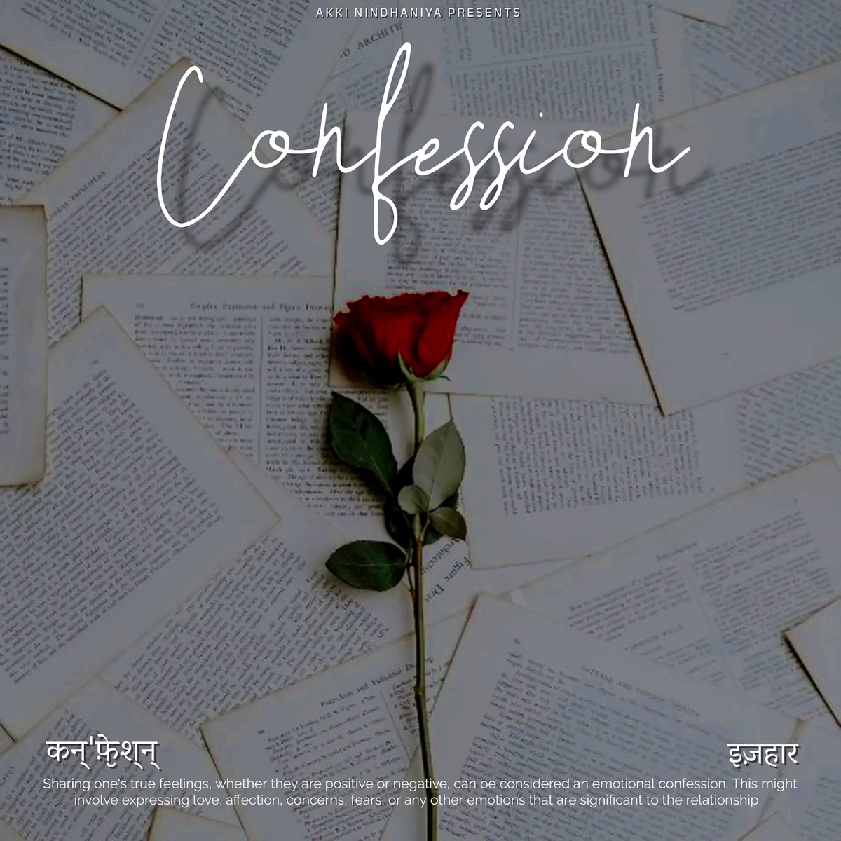 Confession - Single by AKKI NINDHANIYA album cover