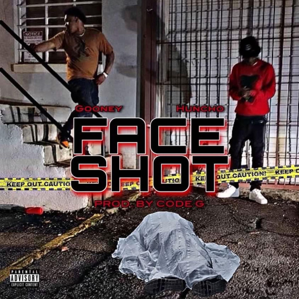 FACESHOT (feat. HUNCHO NENO) - Single by 1kGooney album cover