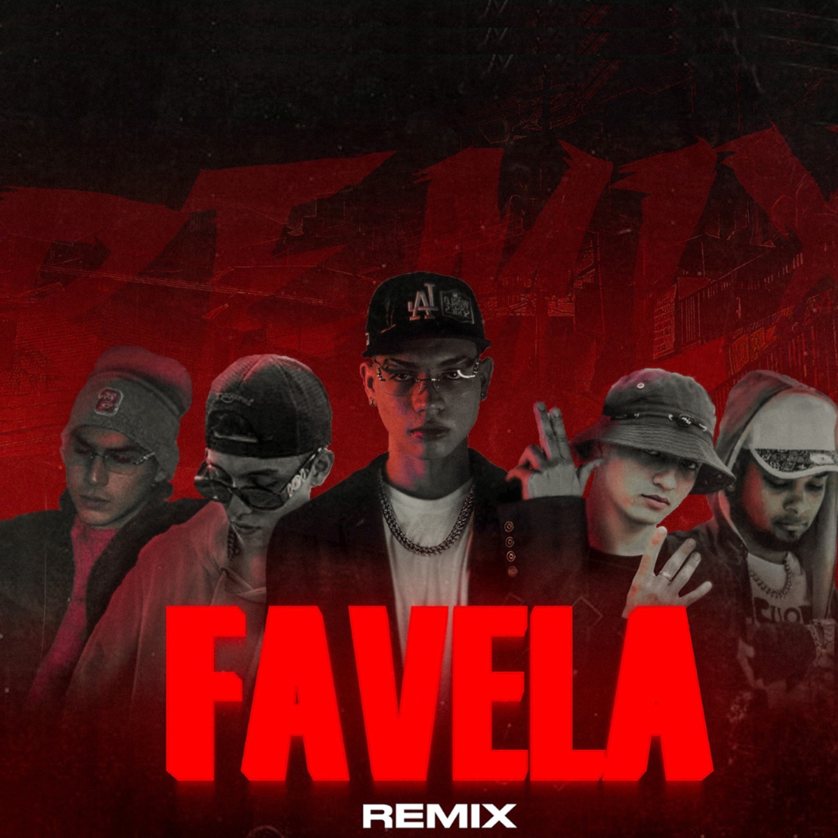 Favela (Remix) [feat. Astros, Nil Casta & douglas el del stylo] - Single by Junior Zuleta & Waidy album cover