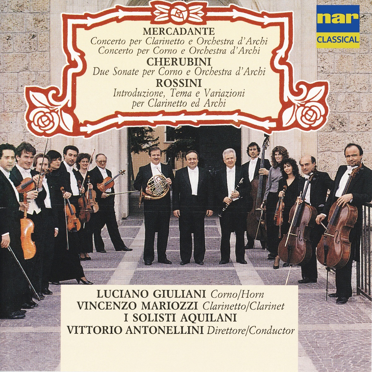 Mercadante, Cherubini, Rossini by Vittorio Antonellini & I Solisti Aquilani album cover