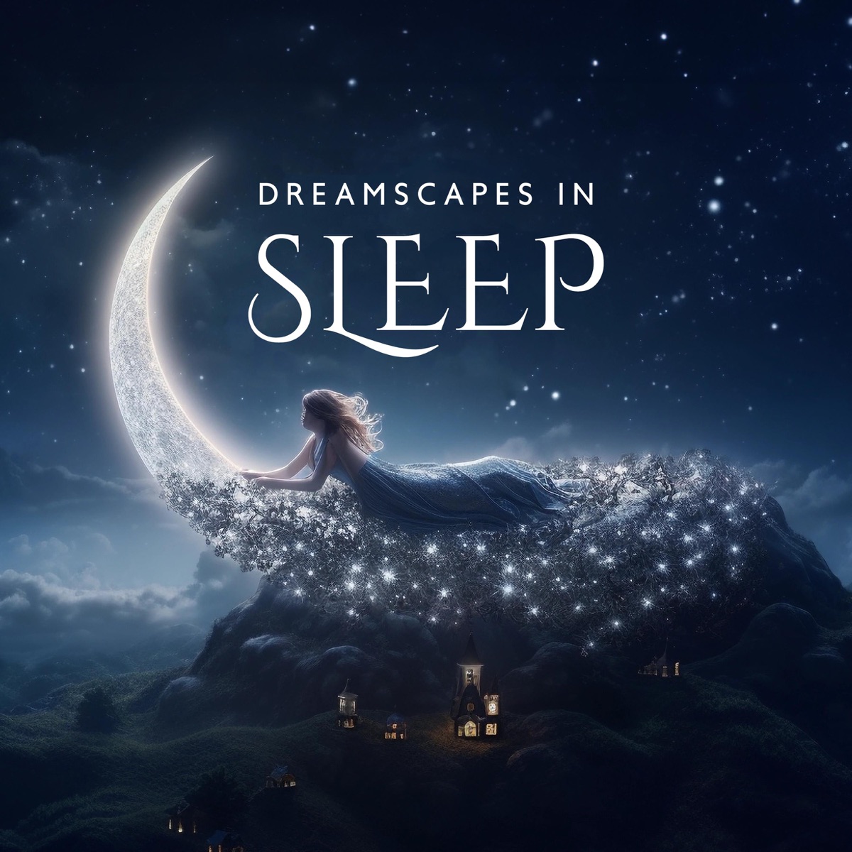 Dreamscapes in Sleep: A Nighttime Journey to Dreamland, Moonlit Lullabies, Piano for Gentle Slumber by Baby Lullabies Music Land, Dream Moods Music Academy & Dreamy Sleep Relaxation album cover