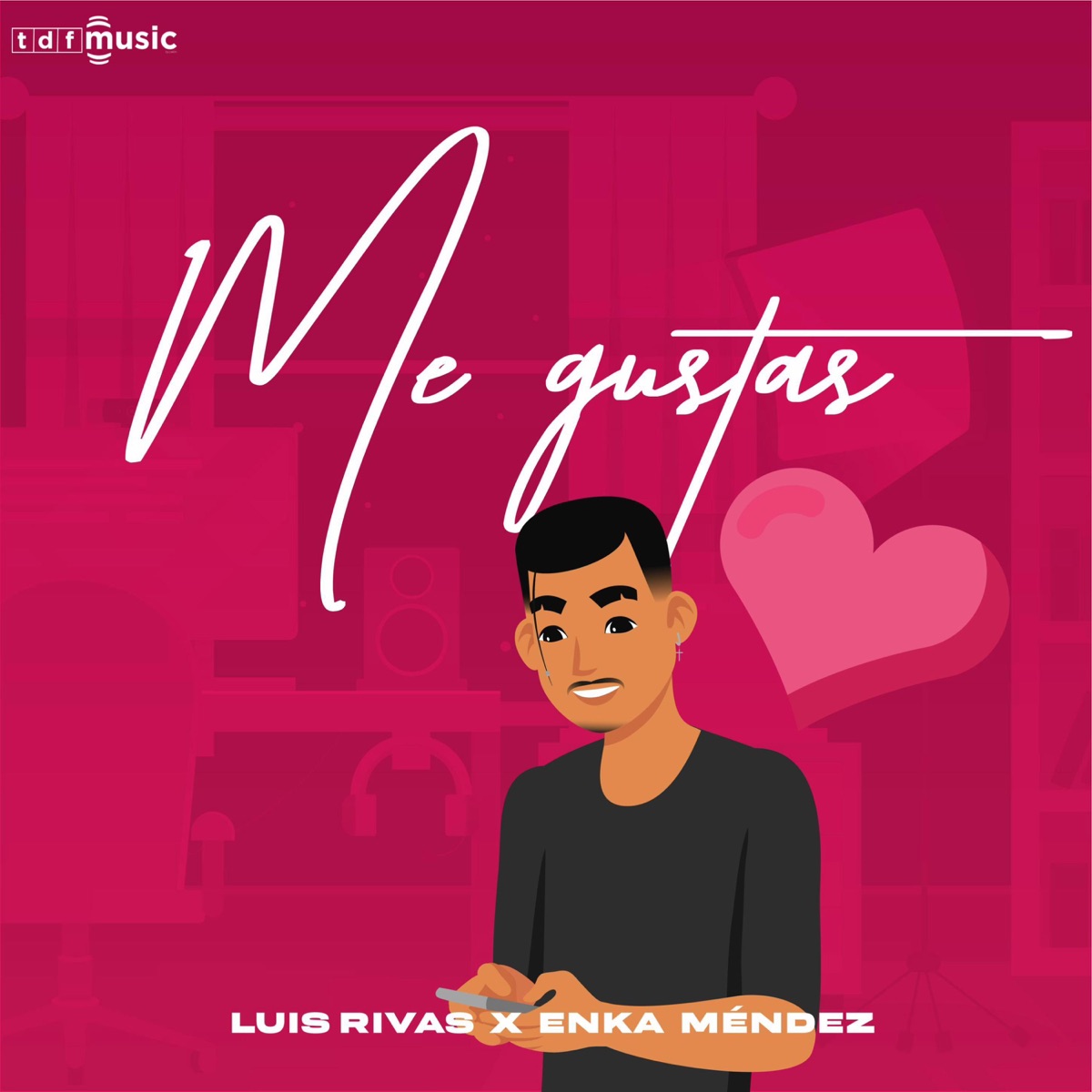 Me Gustas ❤️ (feat. Enka Mendez) - Single by Luis Rivas Music album cover