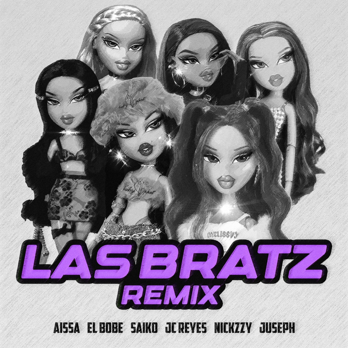 Las Bratz (Remix) [feat. Nickzzy, El Bobe, Juseph & Gio] - Single by Aissa, JC Reyes & SAIKO album cover