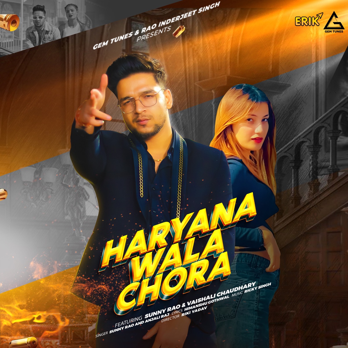 Haryana Wala Chora (feat. Vaishali Chaudhary) - Single by Sunny Rao & Anjali Raj album cover