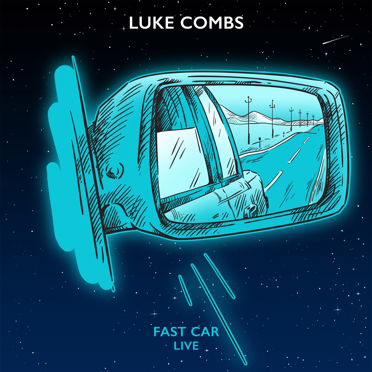 Fast Car (Live) - Single by Luke Combs album cover artwork