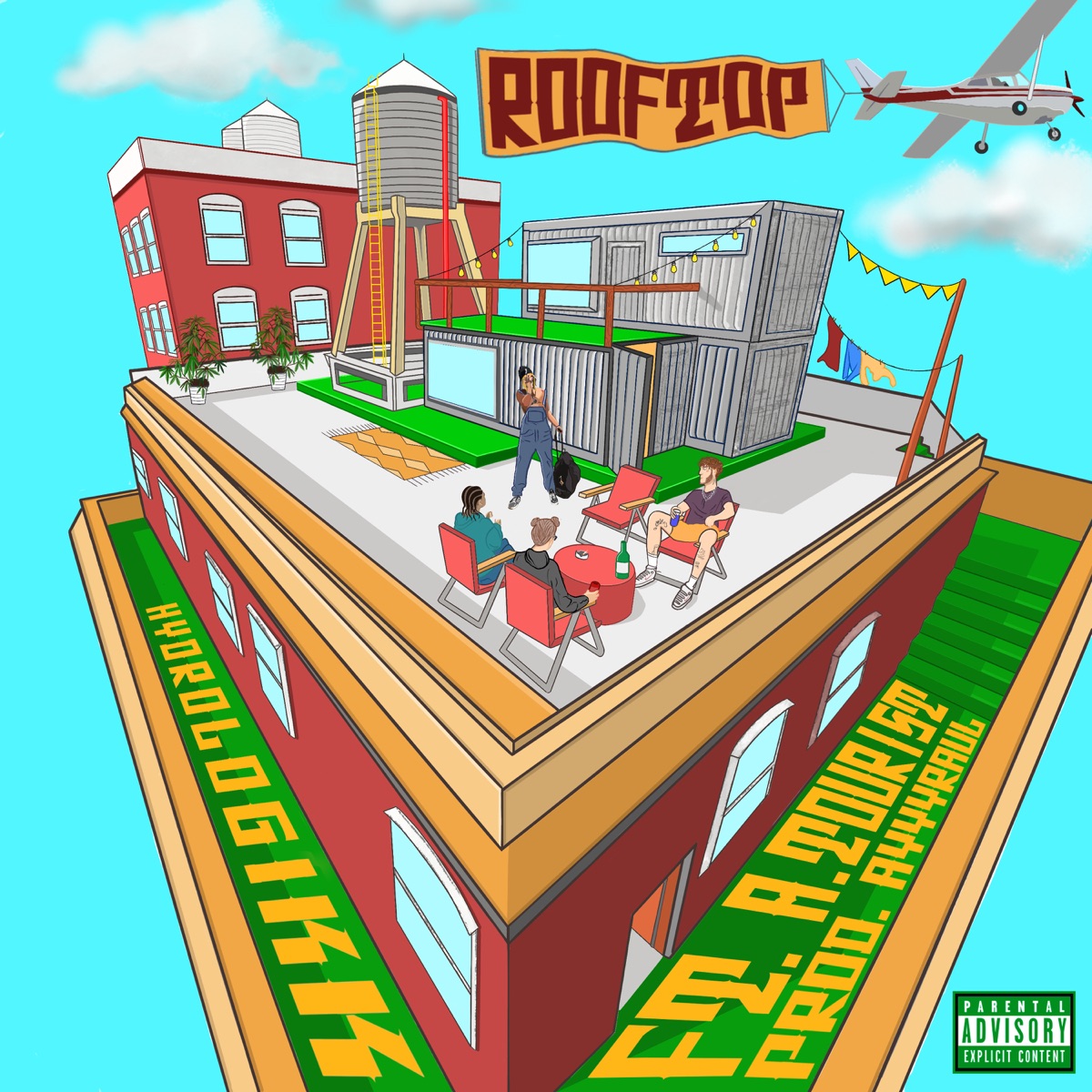 Rooftop (Freestyle) - Single by A. Tourist & Hydrologikk album cover