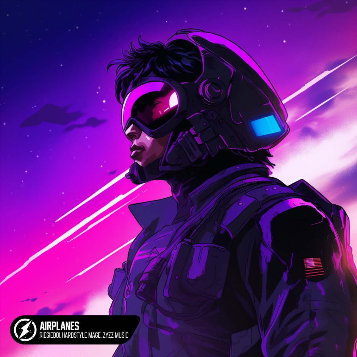 Airplanes (Hardstyle) - Single by RIESIEBOI, HARDSTYLE MAGE & Zyzz Music album cover