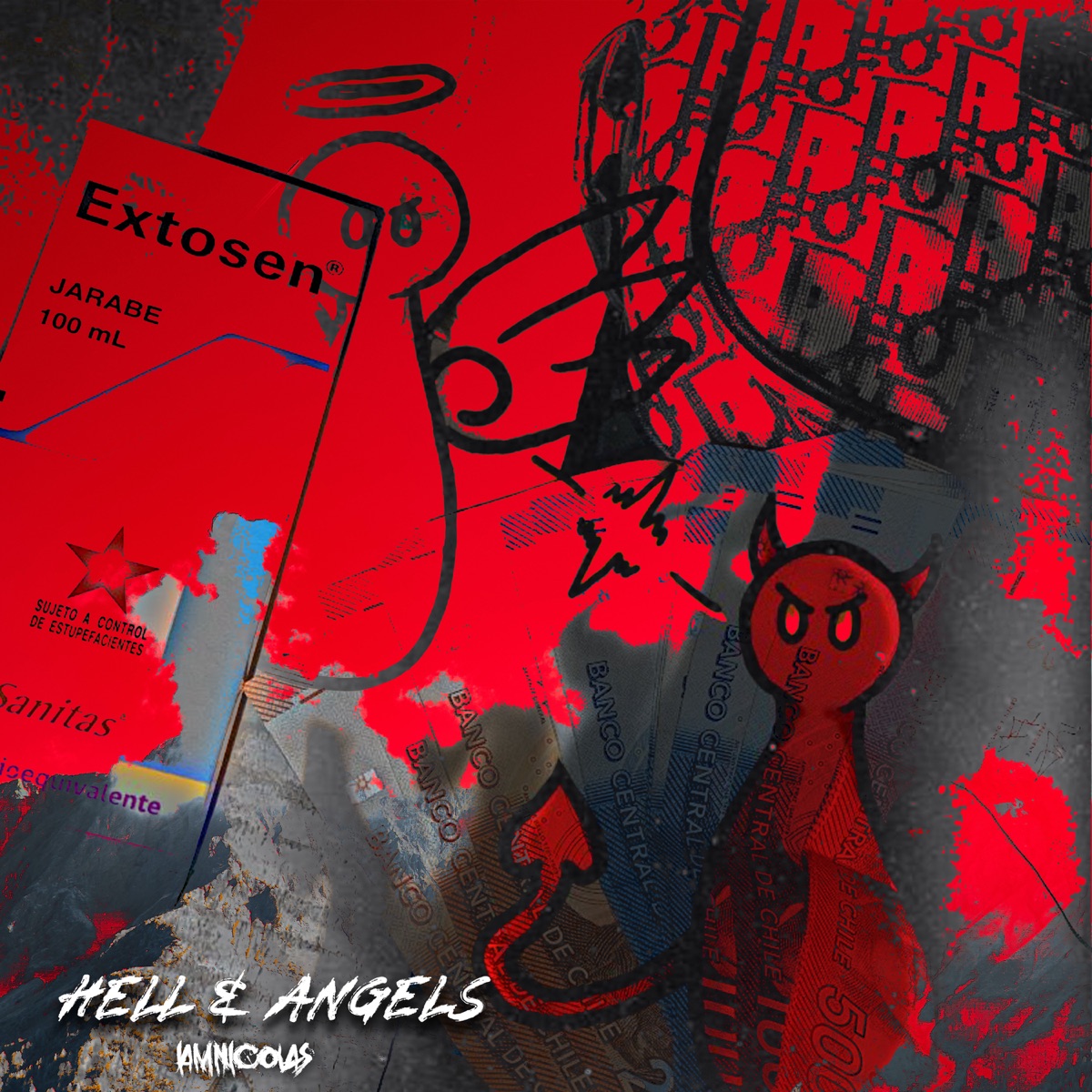 Hell & Angels - Single by Iamnicolas album cover