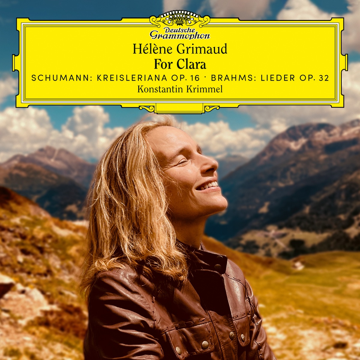 For Clara: Works by Schumann & Brahms by Hélène Grimaud & Konstantin Krimmel album cover