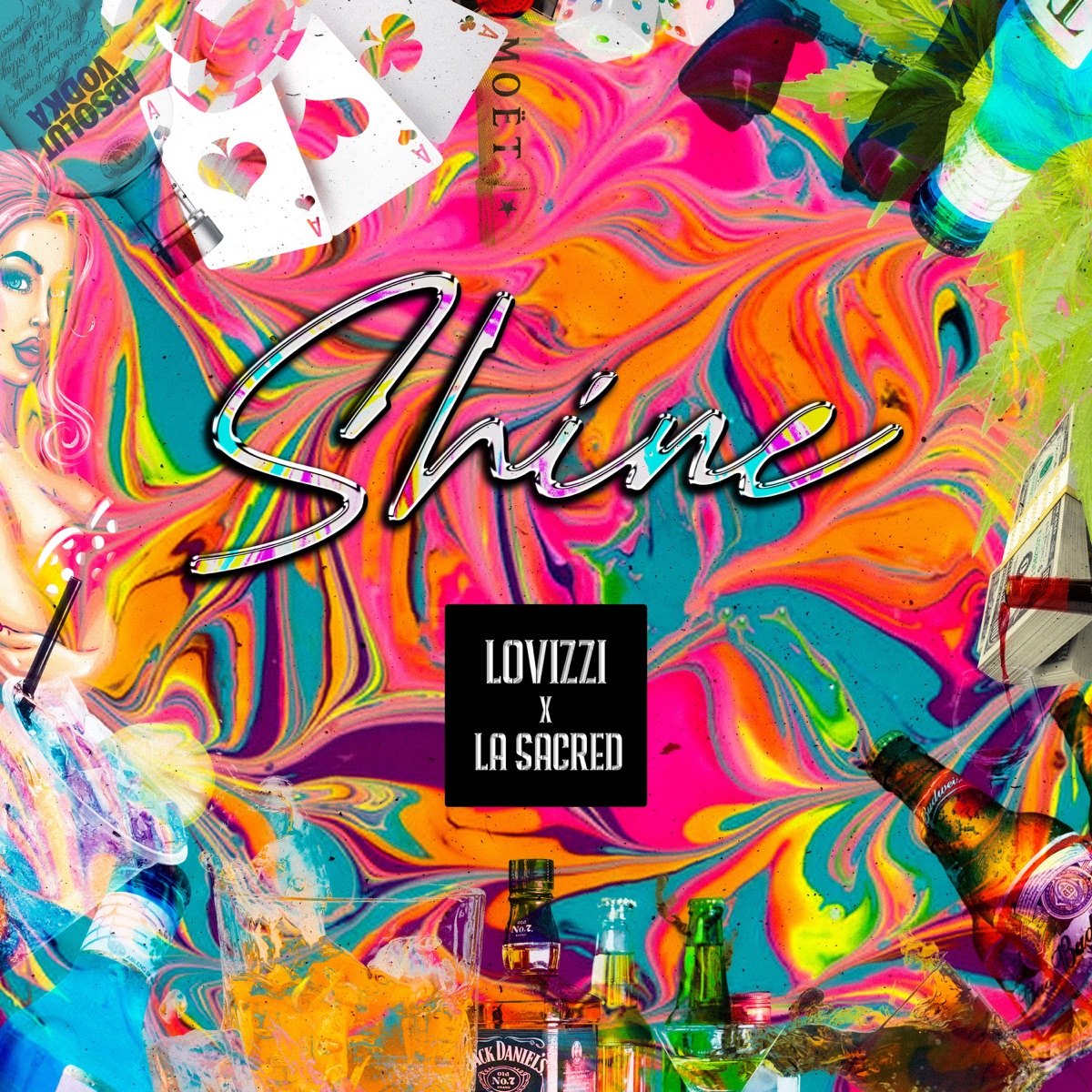 Shine - Single by Lovizzi, La Sacred & K3 Elit3 album cover