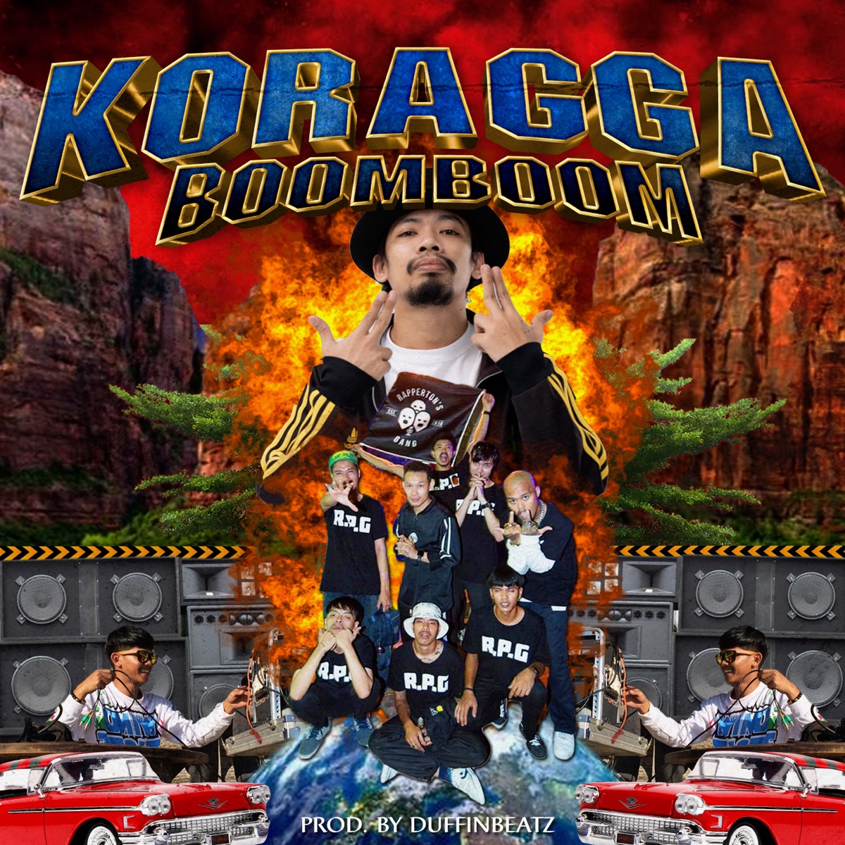 KORAGGA BOOMBOOM (feat. Rapperton Gang) - Single by KINGNOCROWN FAMILY album cover