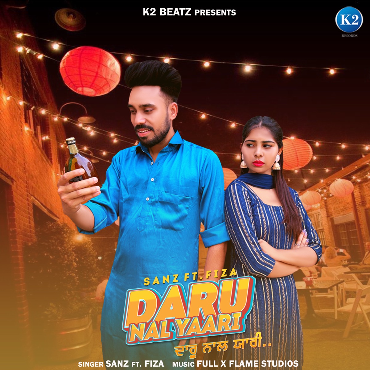 Daru Nal Yaari (feat. Fiza) - Single by Sanz album cover
