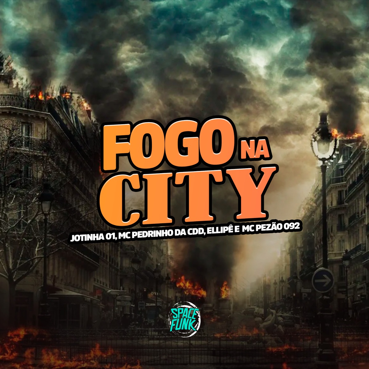 Fogo na City (feat. MC Pedrinho da CDD) - Single by Jotinha 01, MC Ellipê & MC Pezão 092 album cover