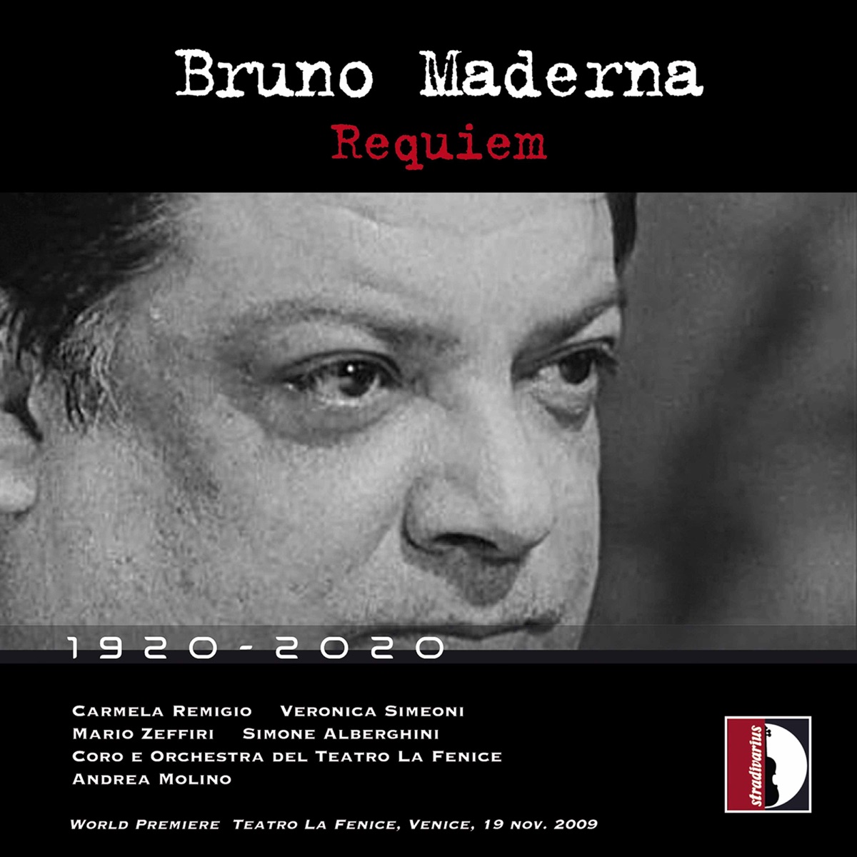 Maderna: Requiem (Live) by Orchestra del Teatro La Fenice di Venezia, Coro del teatro la fenice di Venezia & Andrea Molino album cover