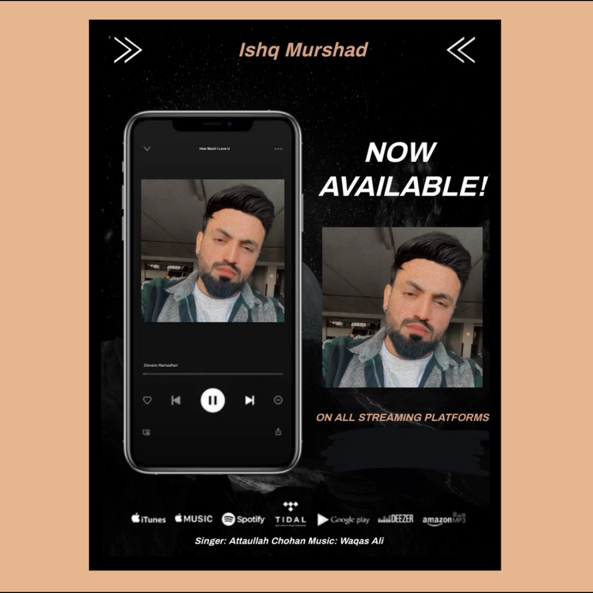 Ishq Murshad - Single by Attaullah Chohan album cover