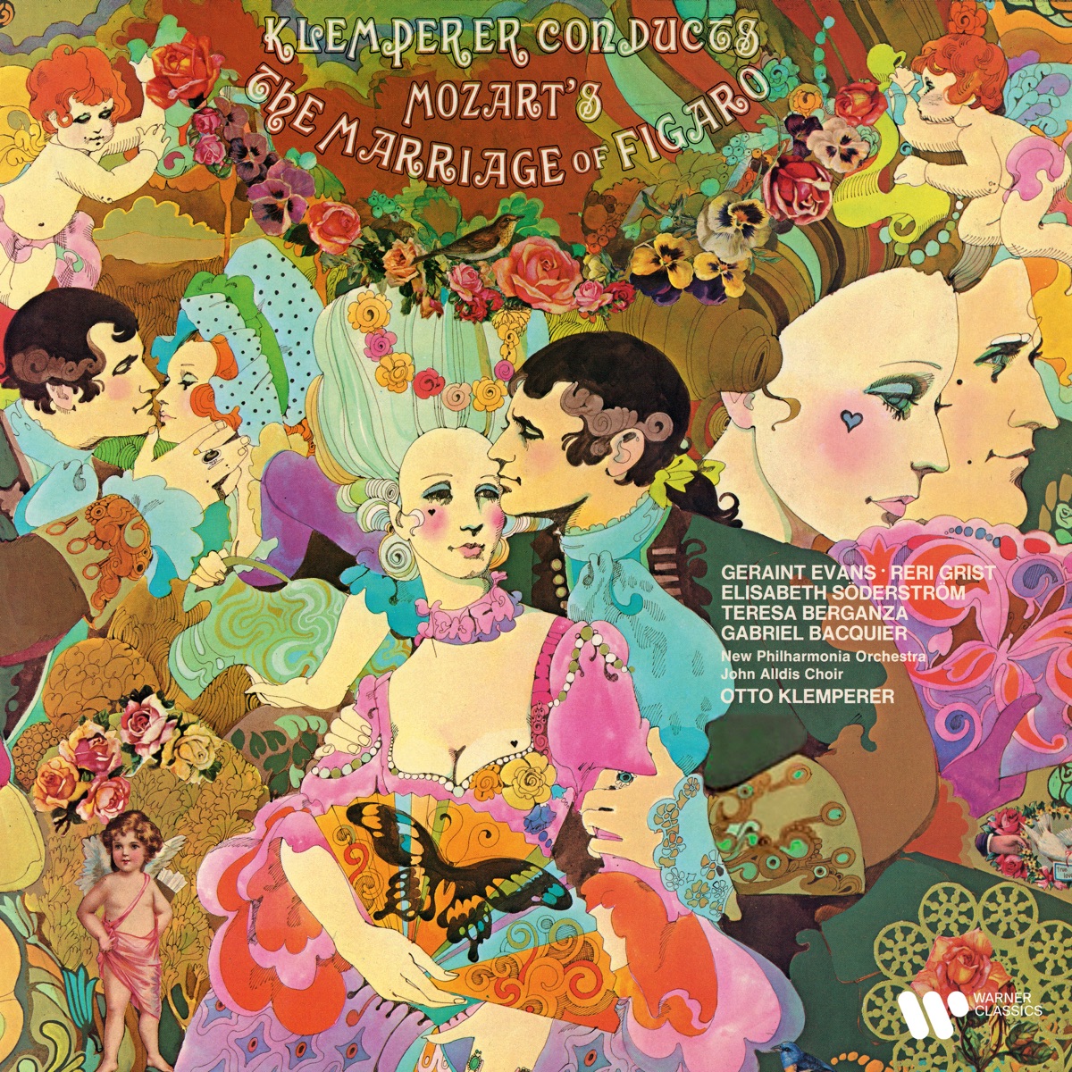 Mozart: The Marriage of Figaro, K. 492 by Gabriel Bacquier, Geraint Evans, Otto Klemperer, Teresa Berganza, Philharmonia Orchestra, Elisabeth Söderström & Reri Grist album cover