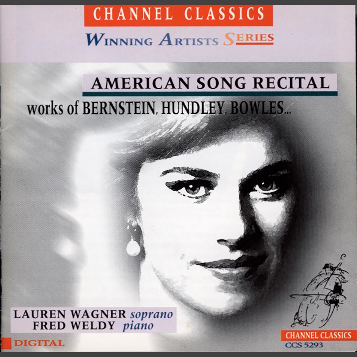American Song Recital: Works of Bernstein, Hundley, Bowles & Other Composers by Lauren Wagner & Fred Weldy album cover